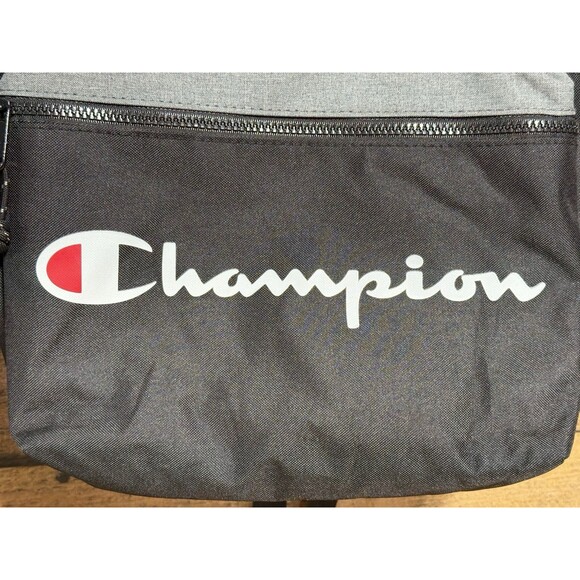 CHAMPION Manuscript Backpack Grey Black with Laptop Sleeve - Picture 3 of 16
